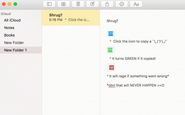 shrugfun  from Chrome web store to be run with OffiDocs Chromium online