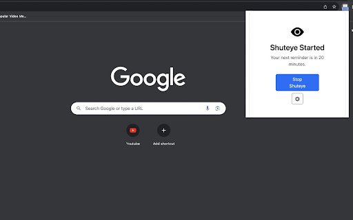 Shuteye  from Chrome web store to be run with OffiDocs Chromium online