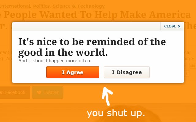 shutupworthy  from Chrome web store to be run with OffiDocs Chromium online