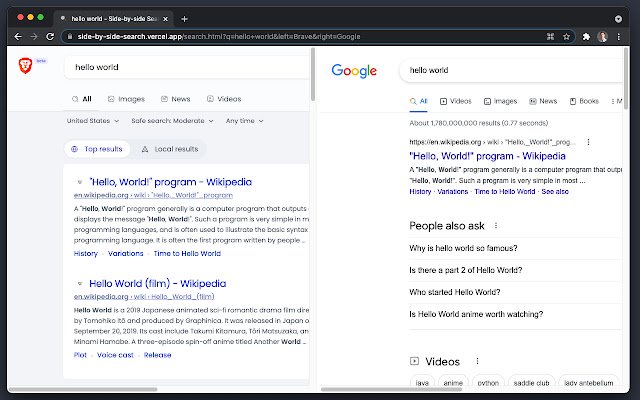 Паралельний пошук у веб-магазині Chrome для запуску за допомогою OffiDocs Chromium онлайн