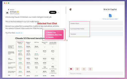 Side Chat AI Copilot Claude  Kimi  from Chrome web store to be run with OffiDocs Chromium online