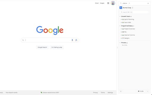 sidenav  from Chrome web store to be run with OffiDocs Chromium online