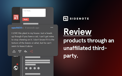 Side Note  from Chrome web store to be run with OffiDocs Chromium online