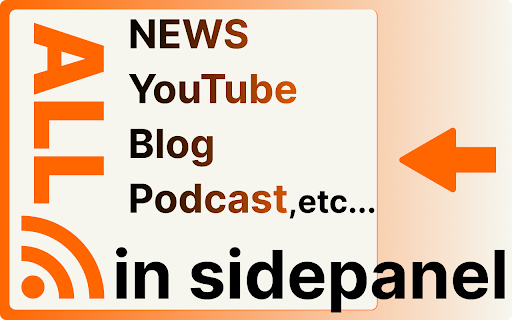 sideRSS RSS Reader in sidePanel  from Chrome web store to be run with OffiDocs Chromium online