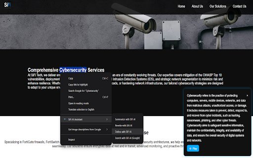 SiFi AI Assistant  from Chrome web store to be run with OffiDocs Chromium online
