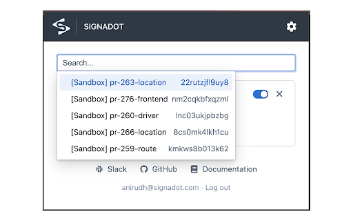 Signadot  from Chrome web store to be run with OffiDocs Chromium online