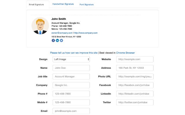 Signature Maker  from Chrome web store to be run with OffiDocs Chromium online