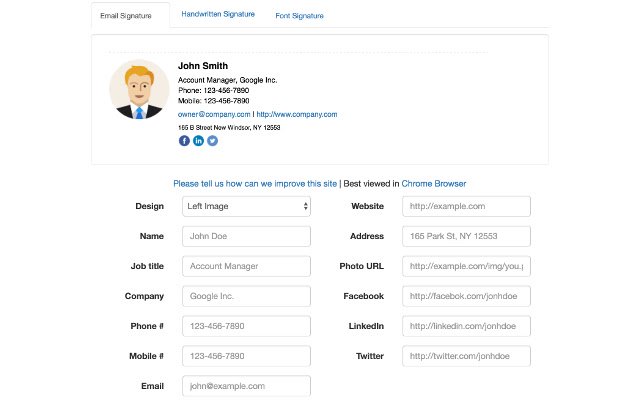 Signature Maker จาก Chrome เว็บสโตร์ที่จะรันด้วย OffiDocs Chromium ทางออนไลน์