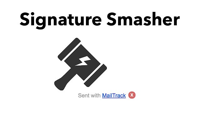 Signature Smasher از فروشگاه وب Chrome با OffiDocs Chromium به صورت آنلاین اجرا می شود