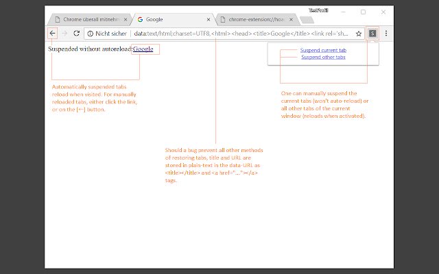 Silence of the Tabs (Beta)  from Chrome web store to be run with OffiDocs Chromium online