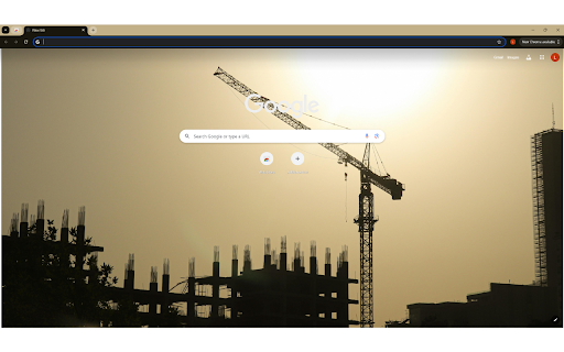 Silhouette of a Tower Crane at Sunset  from Chrome web store to be run with OffiDocs Chromium online
