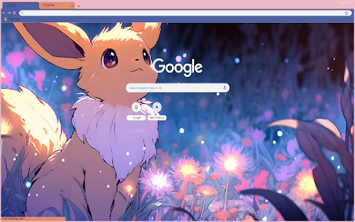 silly little eevee theme  from Chrome web store to be run with OffiDocs Chromium online