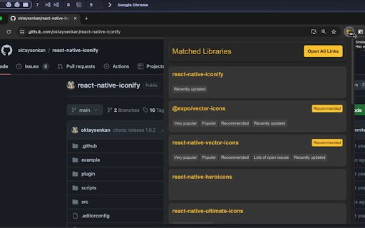 Similar React Native Libraries  from Chrome web store to be run with OffiDocs Chromium online