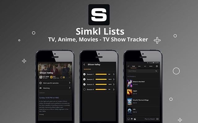 Simkl 목록: OffiDocs Chromium 온라인으로 실행할 Chrome 웹 스토어의 TV, Anime, Movies TV Tracker