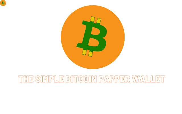 Simple Bitcoin Paper Wallet  from Chrome web store to be run with OffiDocs Chromium online