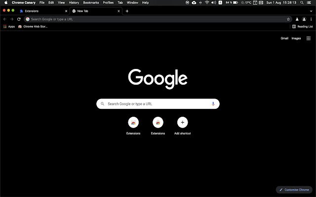 Chrome ウェブストアの Simple Black を OffiDocs Chromium オンラインで実行