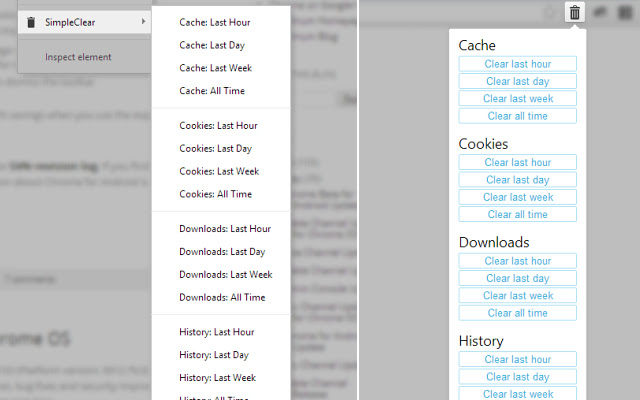 SimpleClear จาก Chrome เว็บสโตร์เพื่อใช้งานร่วมกับ OffiDocs Chromium ออนไลน์