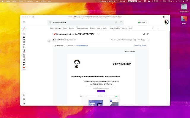 SimpleGMAIL  from Chrome web store to be run with OffiDocs Chromium online