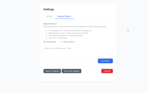 Simple NextDNS Manager  from Chrome web store to be run with OffiDocs Chromium online