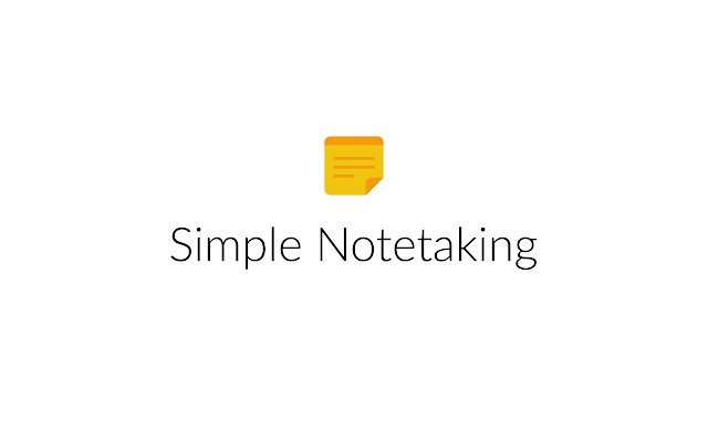 Simple Notetaking  from Chrome web store to be run with OffiDocs Chromium online