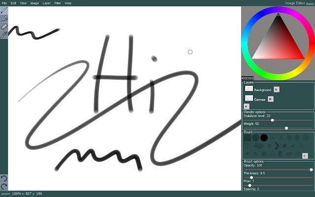Simple Paint  from Chrome web store to be run with OffiDocs Chromium online