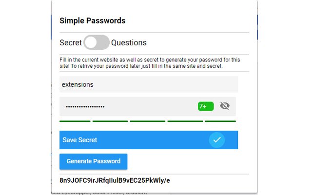 Senhas simples da loja virtual do Chrome para serem executadas com OffiDocs Chromium online