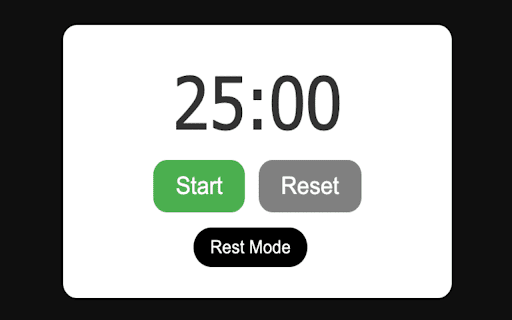 Simple Pomodoro Timer  from Chrome web store to be run with OffiDocs Chromium online