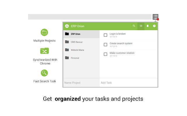 Simple Project Tasks  from Chrome web store to be run with OffiDocs Chromium online