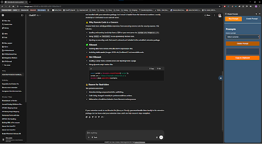Simple Prompts  from Chrome web store to be run with OffiDocs Chromium online