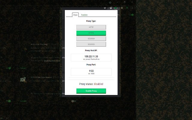 Simple proxy for puppeteer  from Chrome web store to be run with OffiDocs Chromium online