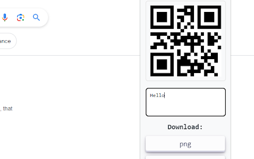 Simple QR Code Generator  from Chrome web store to be run with OffiDocs Chromium online