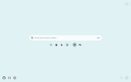 SimpleSearchNewTab  from Chrome web store to be run with OffiDocs Chromium online