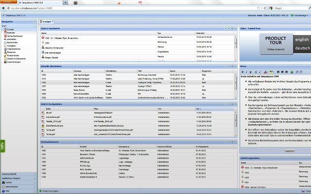 Simplessus CRM  from Chrome web store to be run with OffiDocs Chromium online