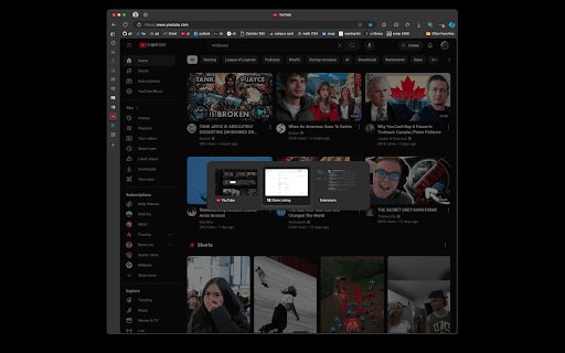 Simple Tabs  from Chrome web store to be run with OffiDocs Chromium online