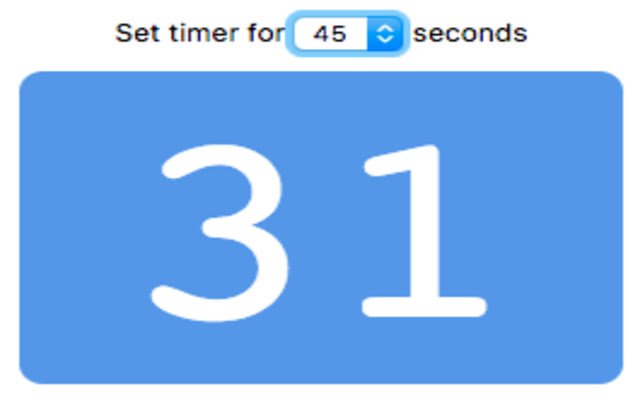 Semplice timer dal negozio web di Chrome da eseguire con OffiDocs Chromium online