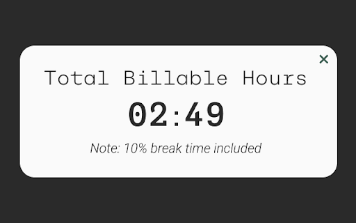 Simple Time Tracker  from Chrome web store to be run with OffiDocs Chromium online