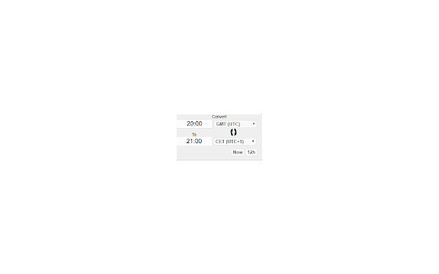 Simple Timezone Converter  from Chrome web store to be run with OffiDocs Chromium online