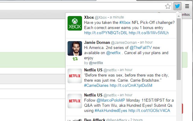 Simple Twitter Timeline  from Chrome web store to be run with OffiDocs Chromium online