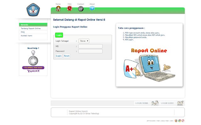 SIMS Girisa Teknologi  from Chrome web store to be run with OffiDocs Chromium online