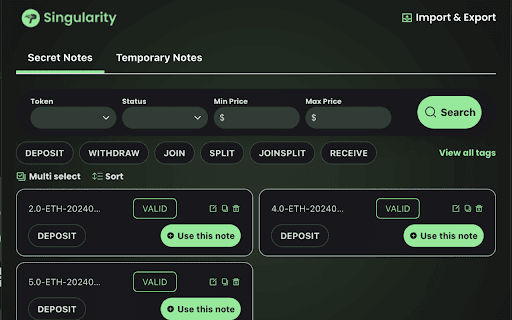 Singularity Notes Tool  from Chrome web store to be run with OffiDocs Chromium online