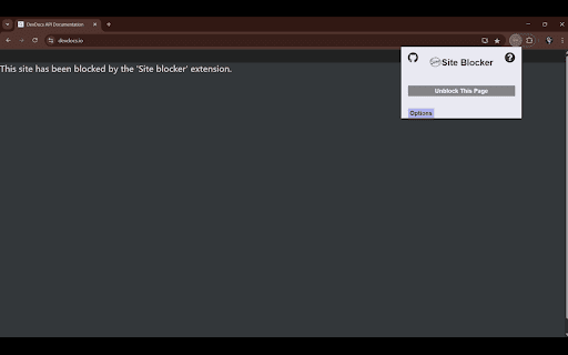 Site Blocker  from Chrome web store to be run with OffiDocs Chromium online