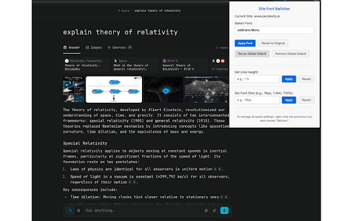 Site Font Switcher from Chrome web store to be run with OffiDocs Chromium online Site Font Switcher from Chrome web store to be run with OffiDocs Chromium online