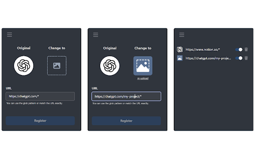 Site icon (favicon) changer  from Chrome web store to be run with OffiDocs Chromium online