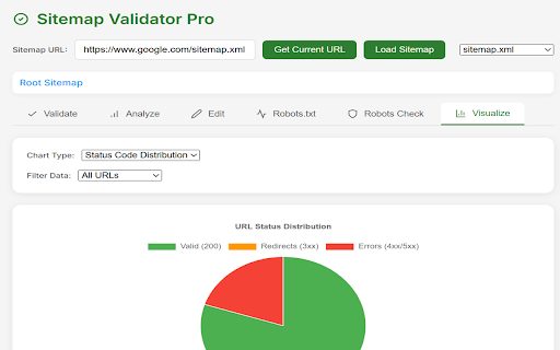 Sitemap Validator Pro  from Chrome web store to be run with OffiDocs Chromium online