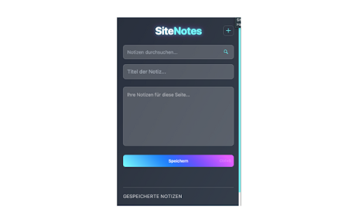 Site Notes  from Chrome web store to be run with OffiDocs Chromium online