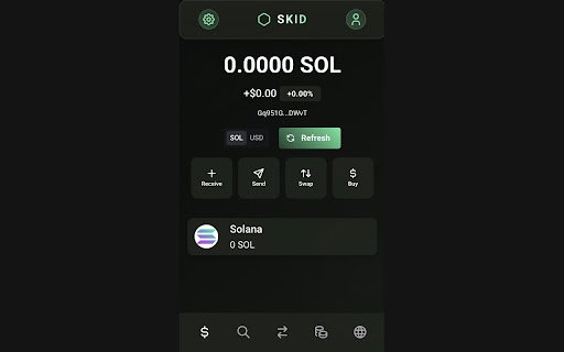 SKID Solana Wallet  from Chrome web store to be run with OffiDocs Chromium online