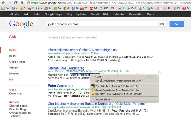 Søk i Gulesider Norge  from Chrome web store to be run with OffiDocs Chromium online