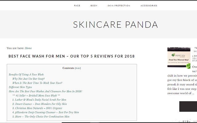 Skincare Panda  from Chrome web store to be run with OffiDocs Chromium online
