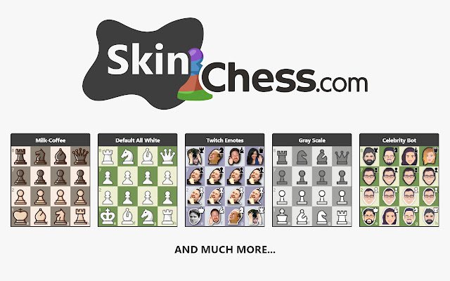 OffiDocs Chromium オンラインで実行される Chrome Web ストアの Skin|Chess.com
