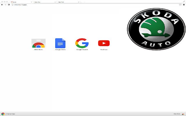 Skoda Theme из интернет-магазина Chrome будет работать с OffiDocs Chromium онлайн